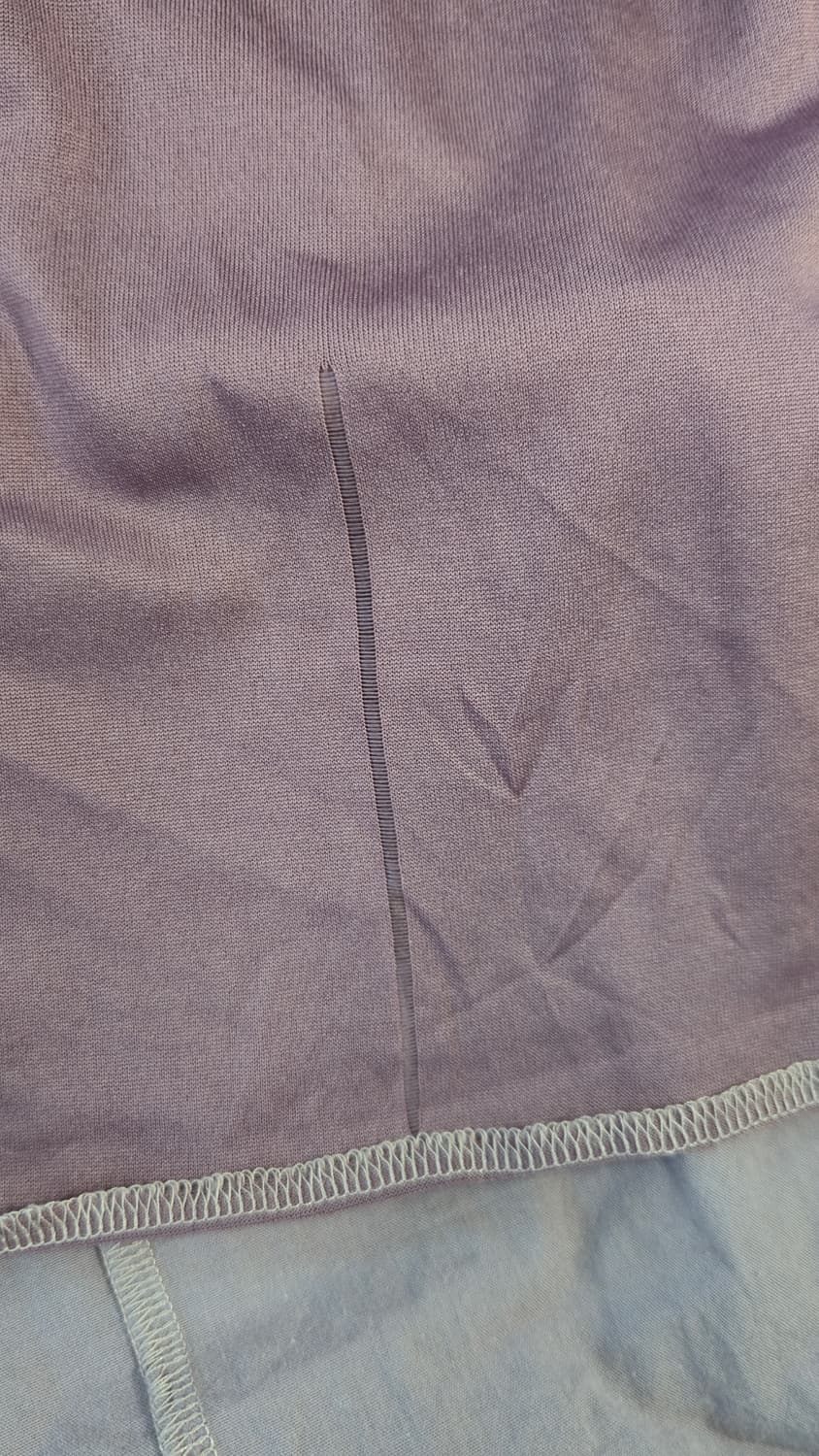 면 캉캉 롱 원피스 뮤트 퍼플 셔링넥 나시 티어드 상품이미지6