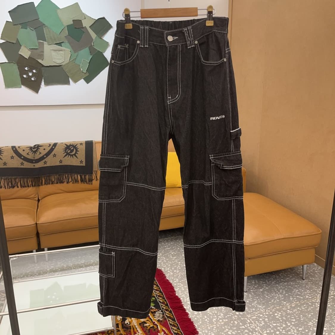 알디브이제트 RDVZ 카펜터 카고 스티치 데님팬츠 M C06305 상품이미지1