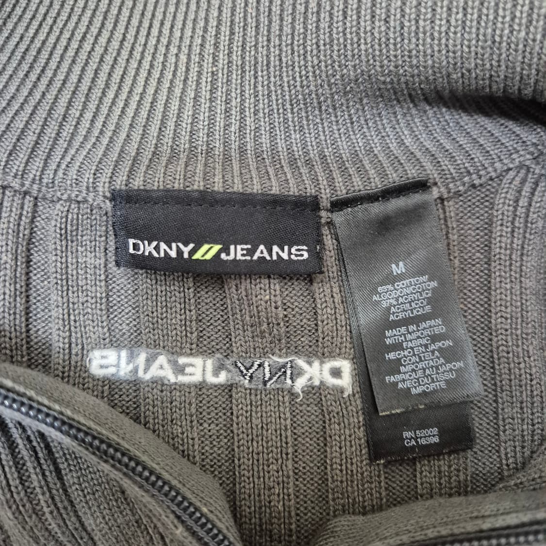 DKNY 진스 도나카란 여성 반집업 니트 상품이미지4