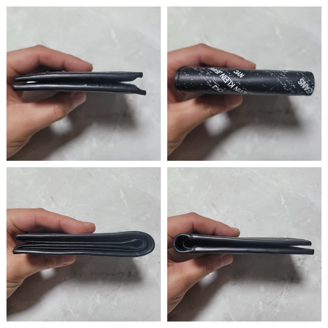 정품 캘빈클라인 진 블랙 반지갑 CKJ 로고 상품이미지4