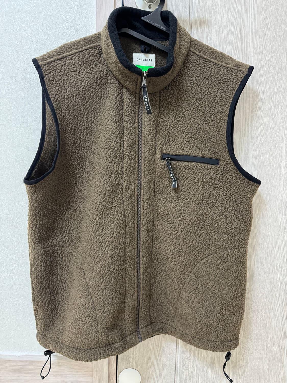 카키스 쉐르파 후리스 베스트 브라운 L 상품이미지1