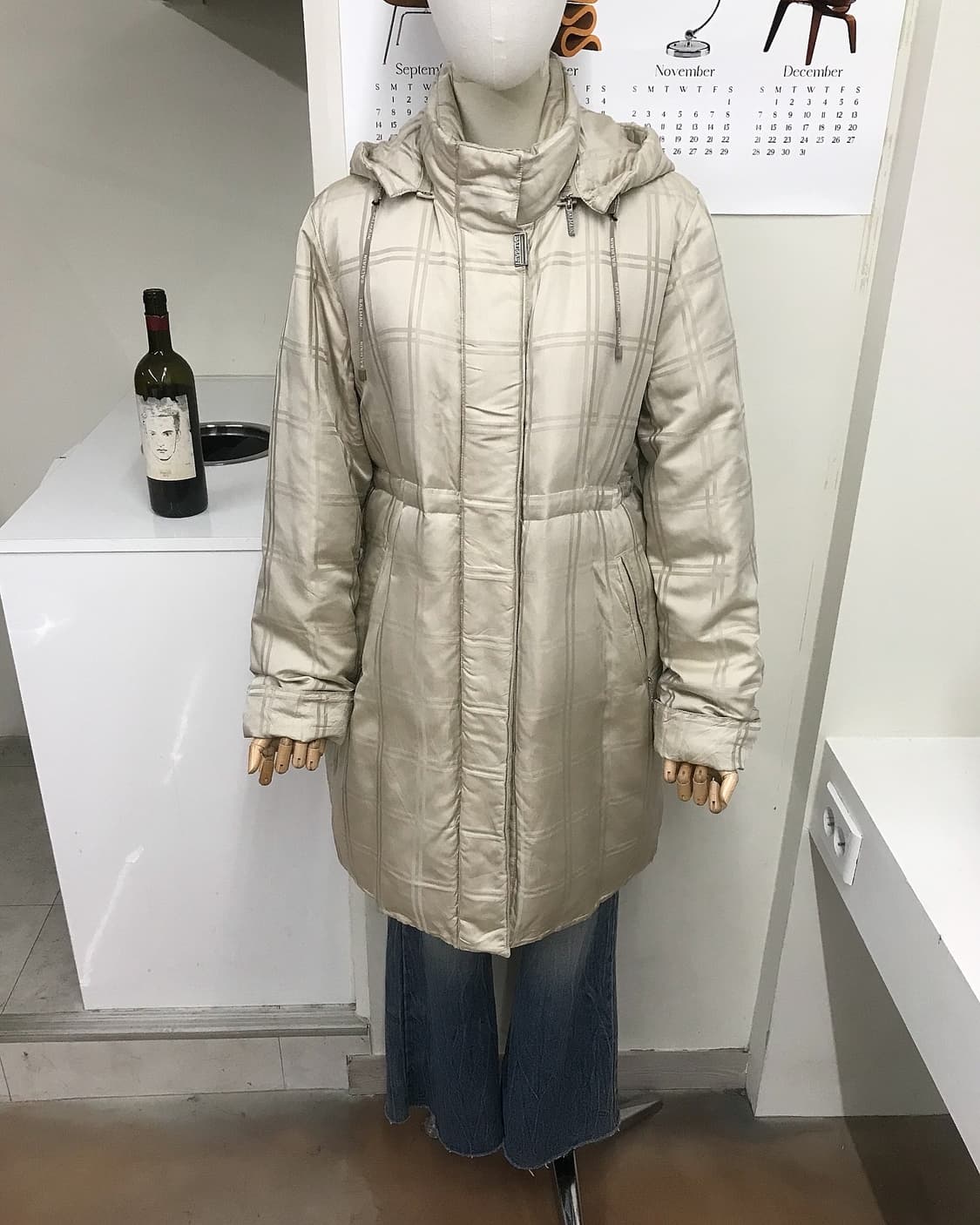 발망 은장 로고 후드 롱패딩 상품이미지7