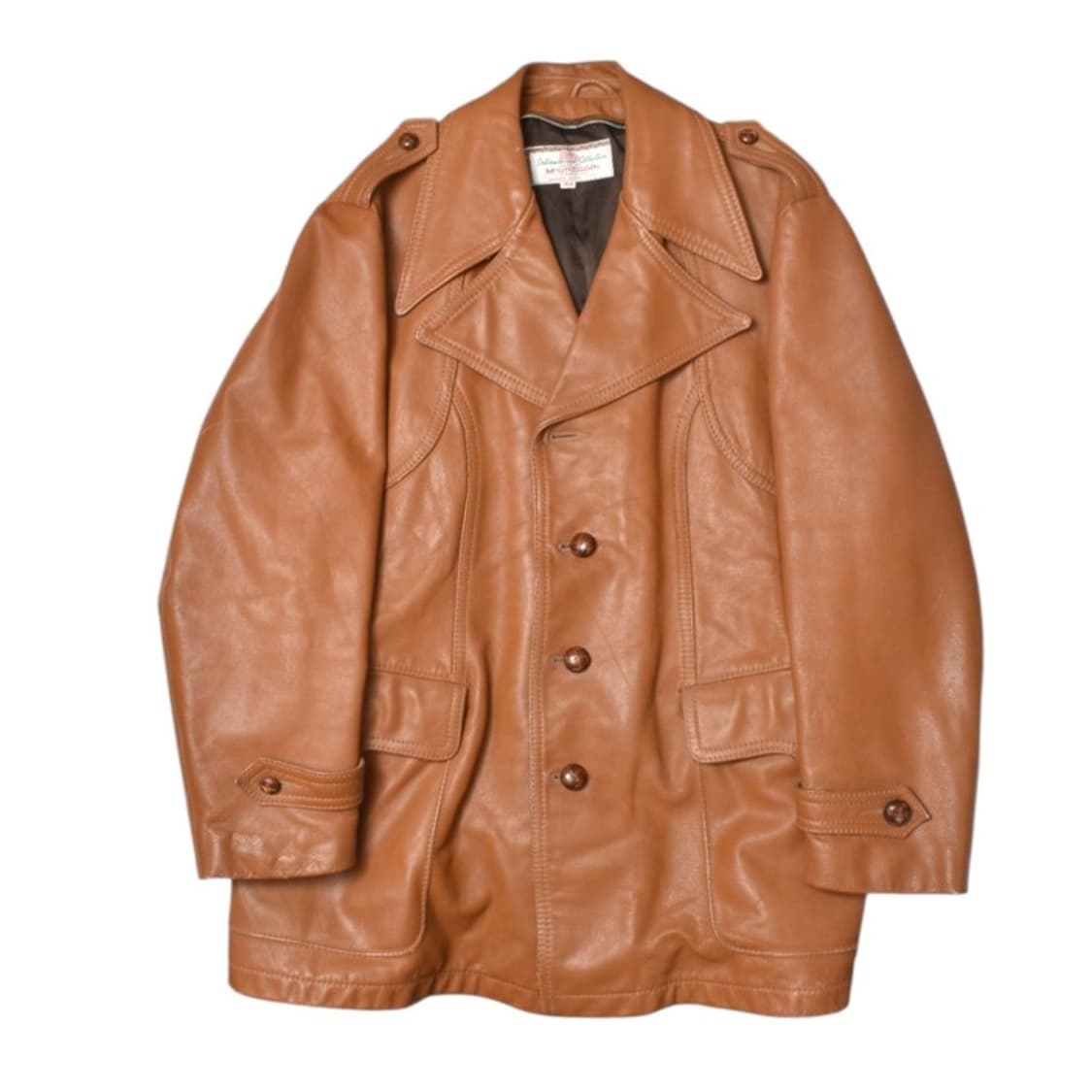 70S 맥그리거 웨스턴 가죽 자켓 카코트 N1161 상품이미지3