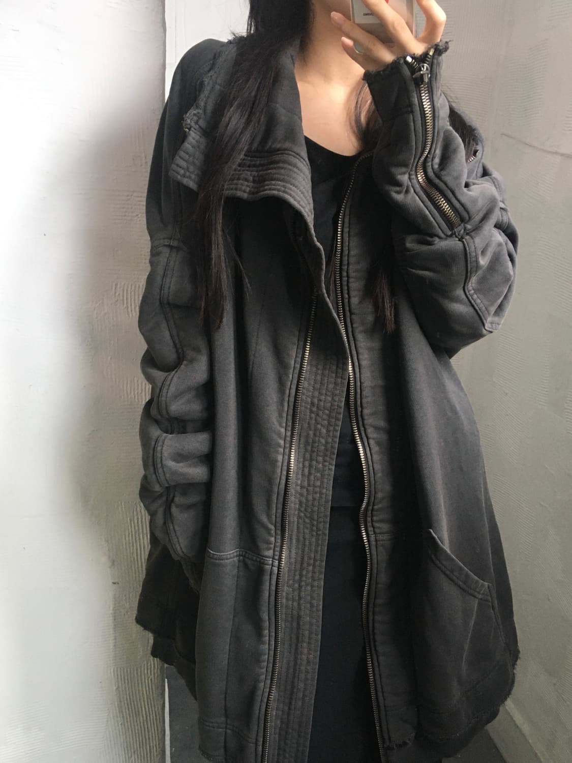 Haider Ackermann 하이더아커만 차콜 오버 집업 상품이미지2