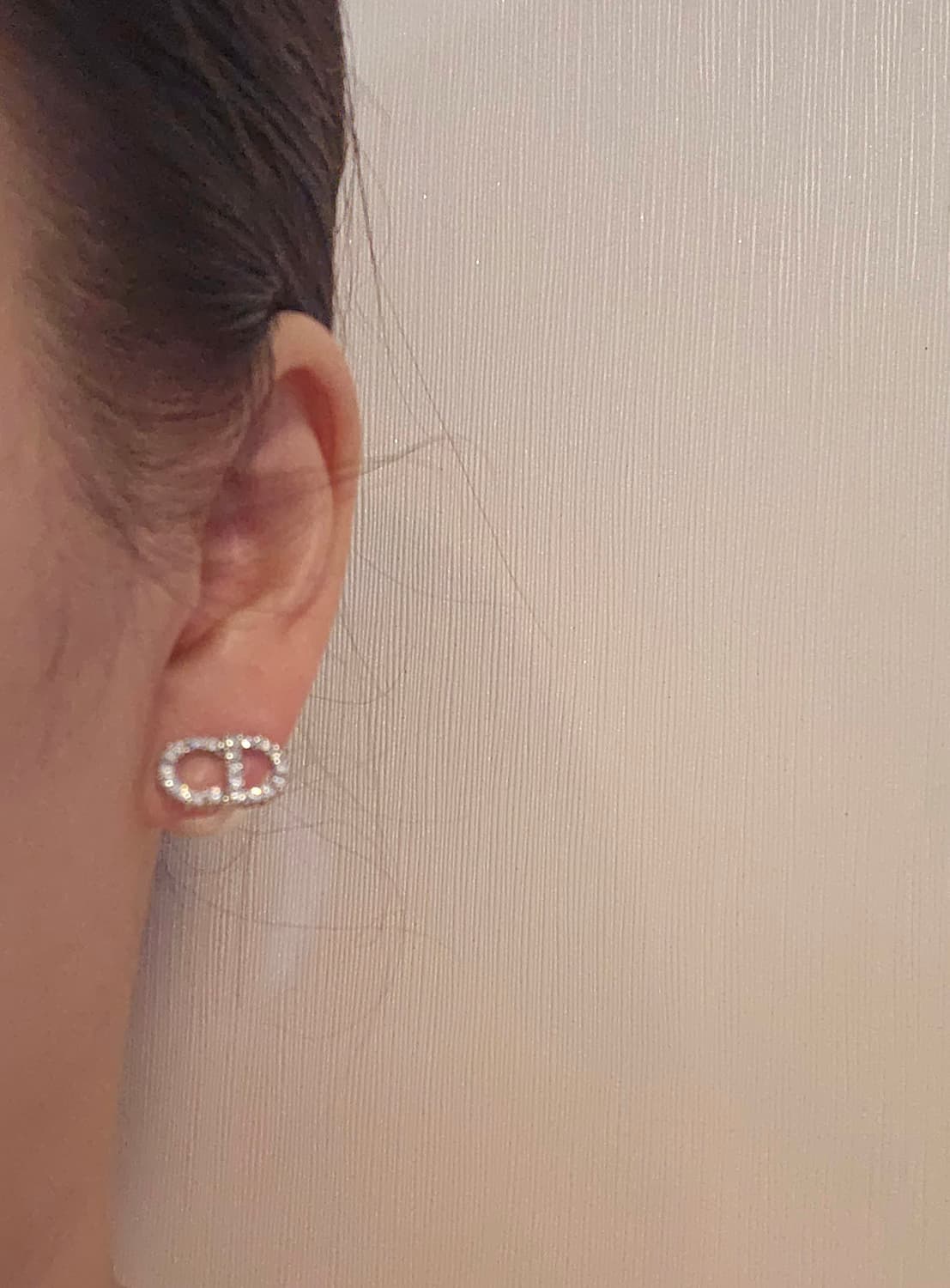 디올 업사이클링 투웨이 실버 진주 귀걸이 상품이미지6