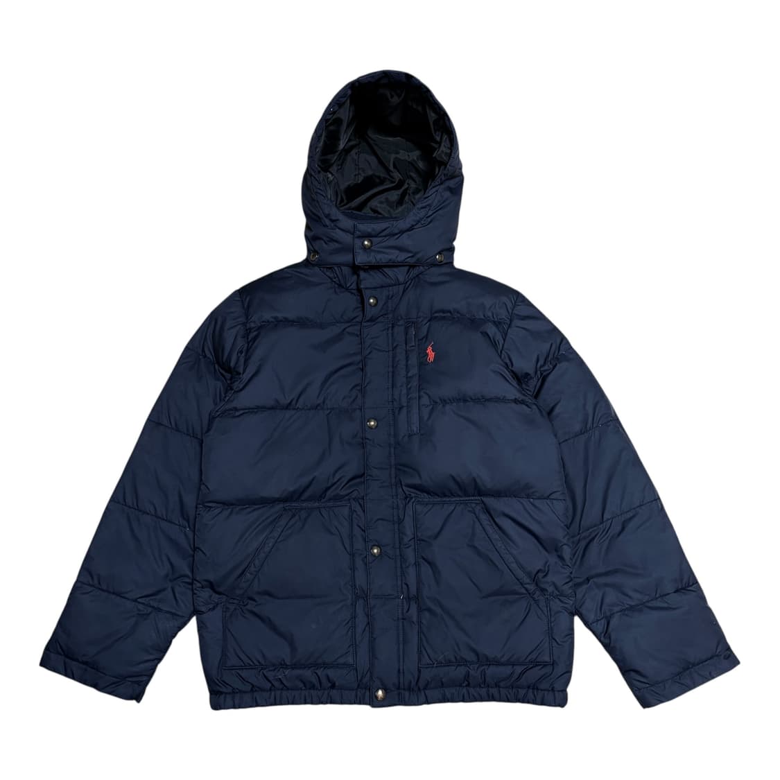 폴로 랄프로렌 딥네이비 레드 포니 다운 패딩 상품이미지1