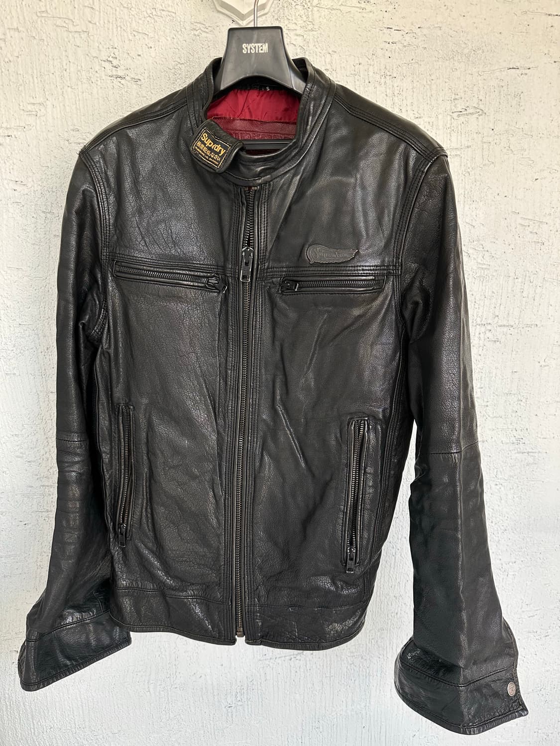 superdry real leather jacket 상품이미지4