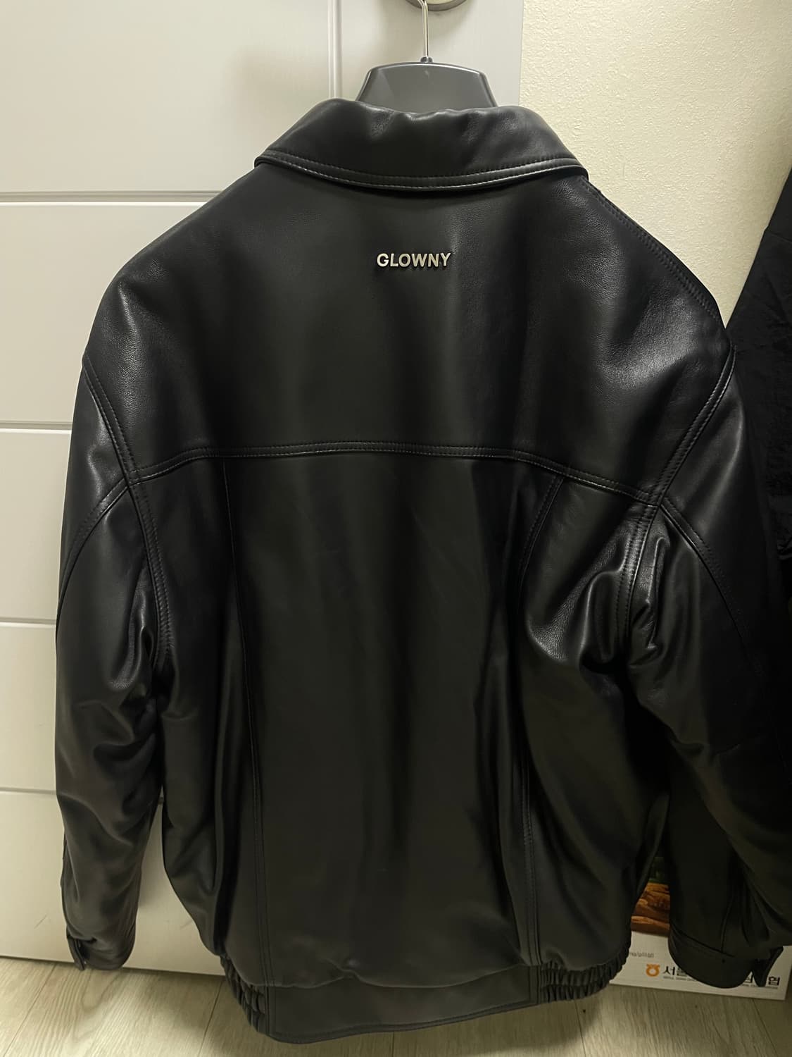 글로니 G LEATHER JACKET (BLACK) /양가죽, s 사이즈 상품이미지4