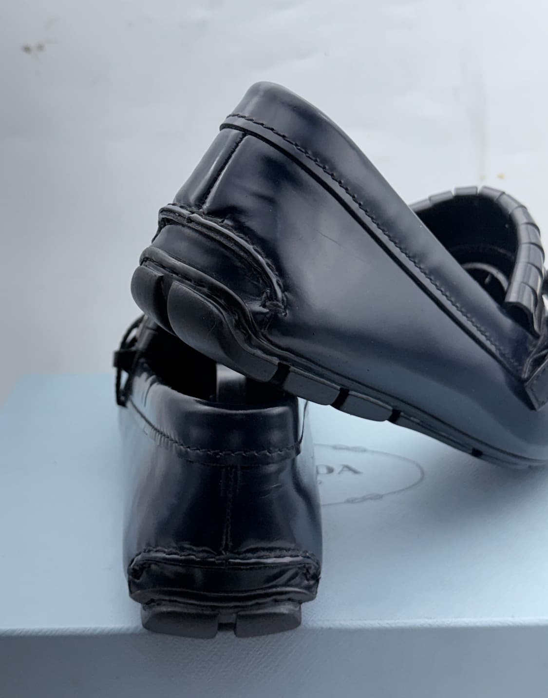 정품)프라다로퍼260 상품이미지8