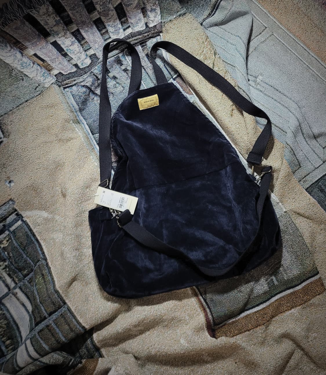 세븐 바이 세븐 코듀로이 지퍼리스 백팩 상품이미지1