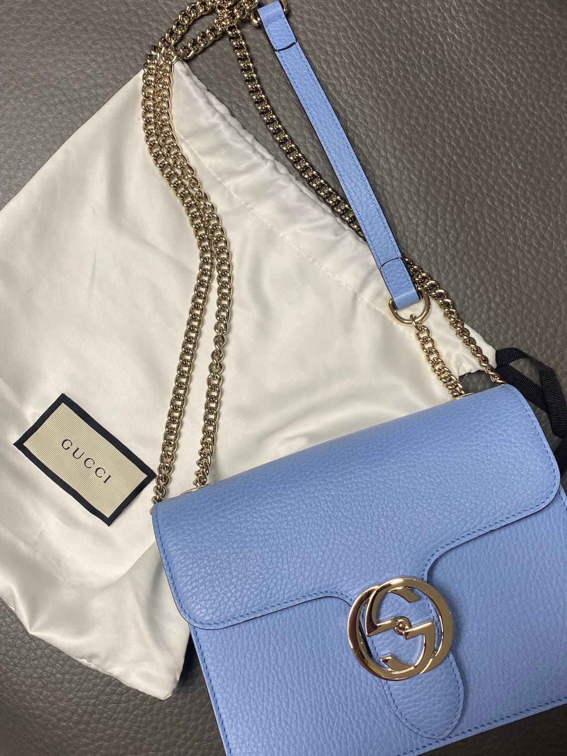 구찌 인터로킹 코랄블루 스몰 상품이미지3