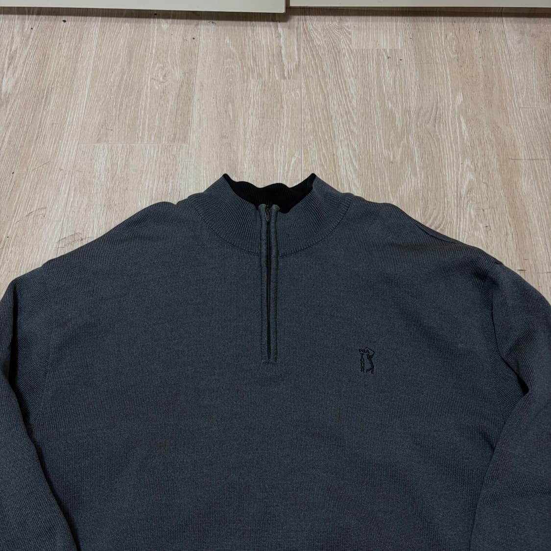 PGA 남성 골프웨어 반집업 방풍 니트 XL/105  상품이미지2