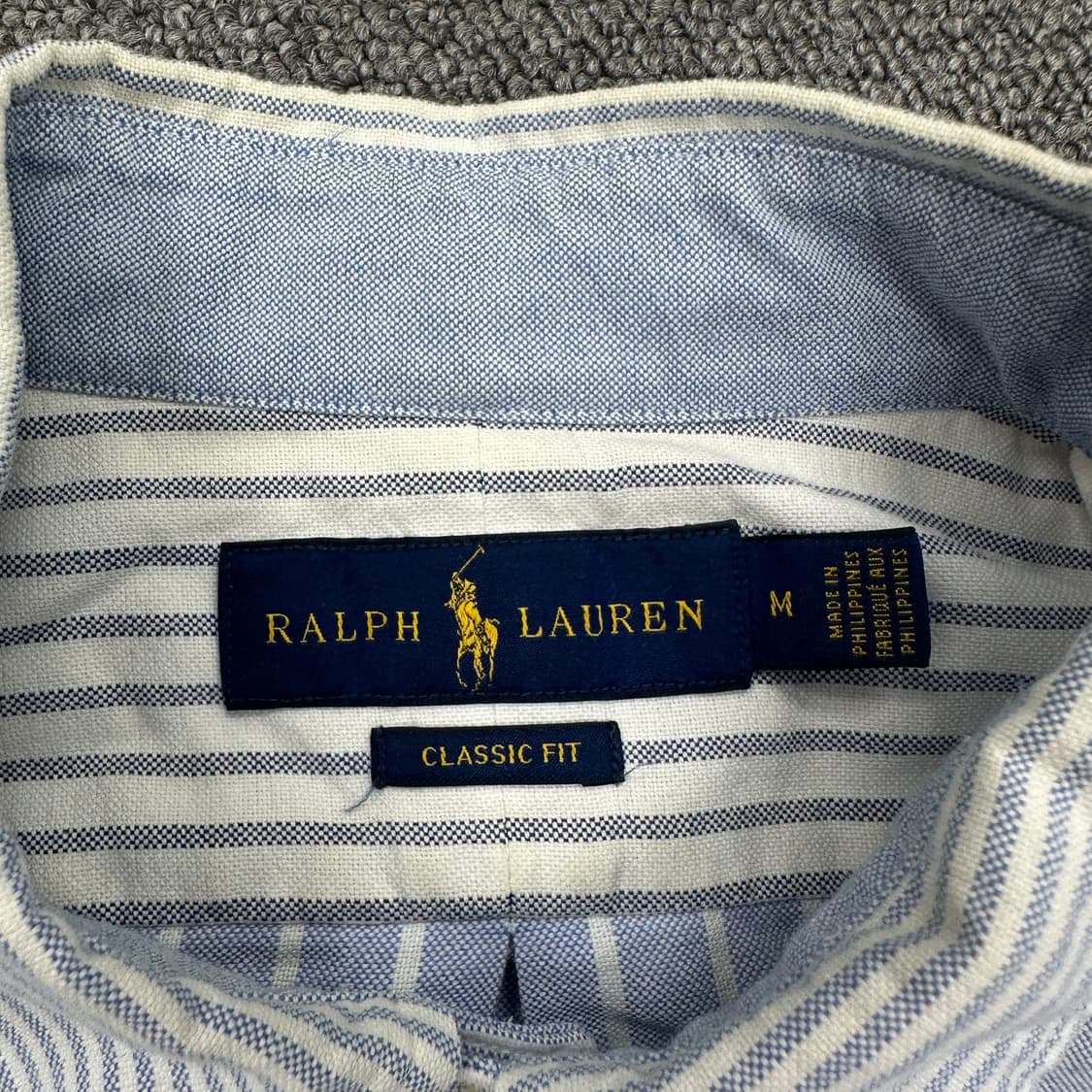 폴로 배색 스트라이프 셔츠 상품이미지3