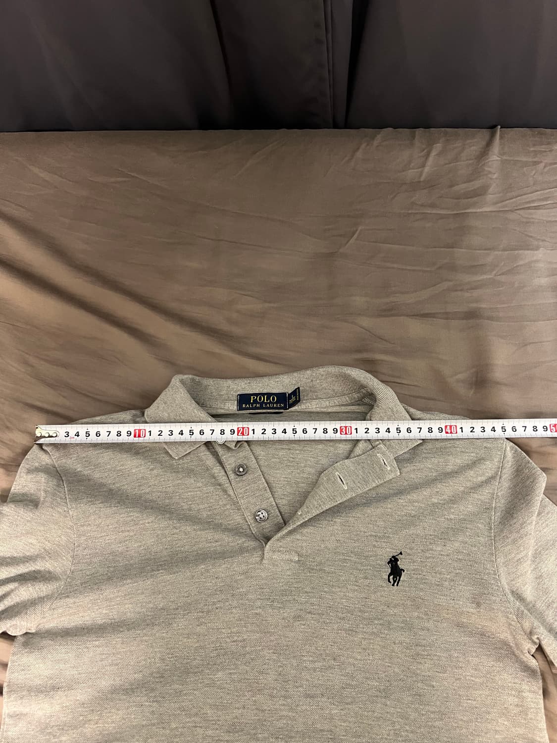 폴로 랄프로렌 그레이 긴팔 카라티 S 상품이미지4