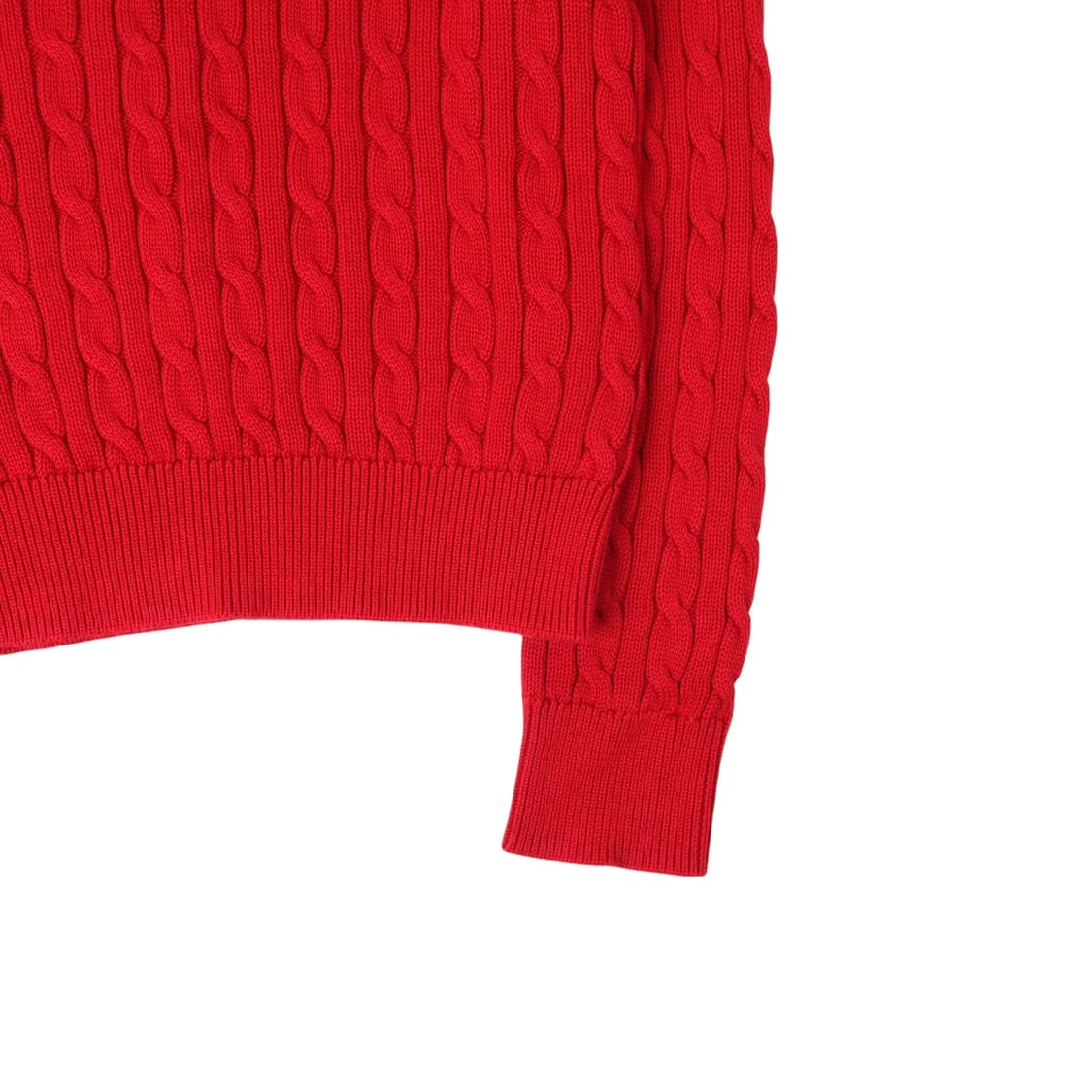폴로 랄프로렌 우먼스 레드 버튼업 케이블 니트 상품이미지7