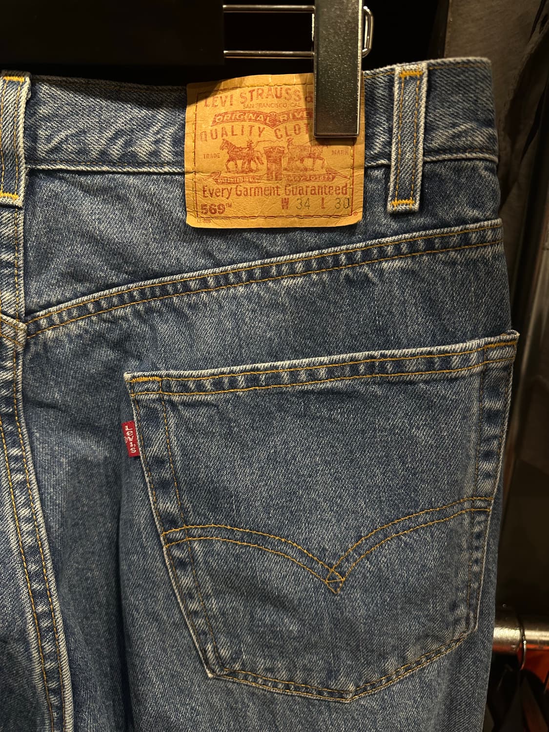 빈티지 00s 리바이스 569 데님 팬츠 상품이미지3