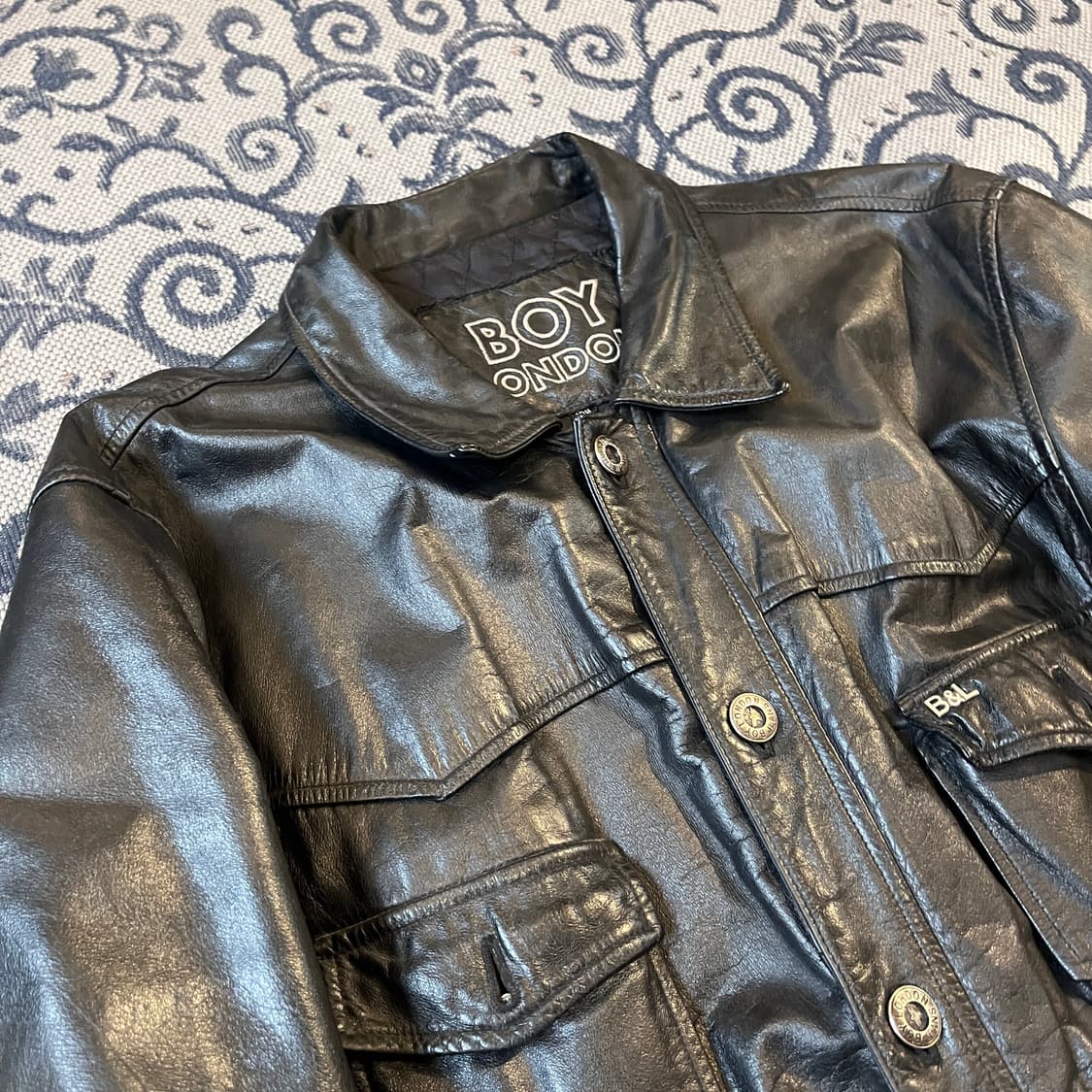 105 보이런던 레더 자켓/W2632 상품이미지3