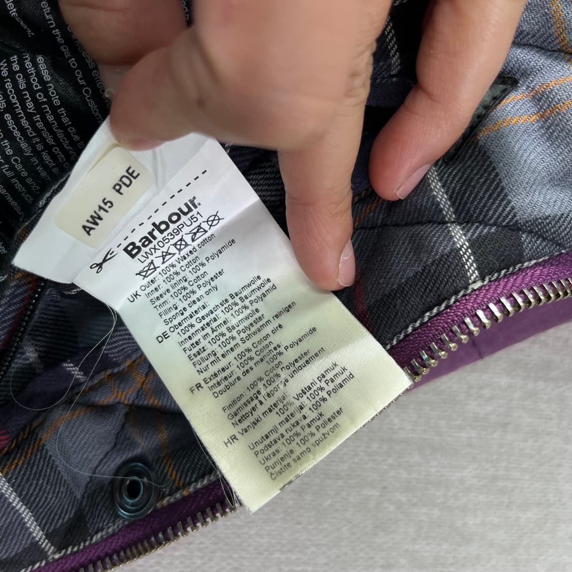 W 100 바버 인터네셔널 파이어블레이드 왁스 자켓 상품이미지10