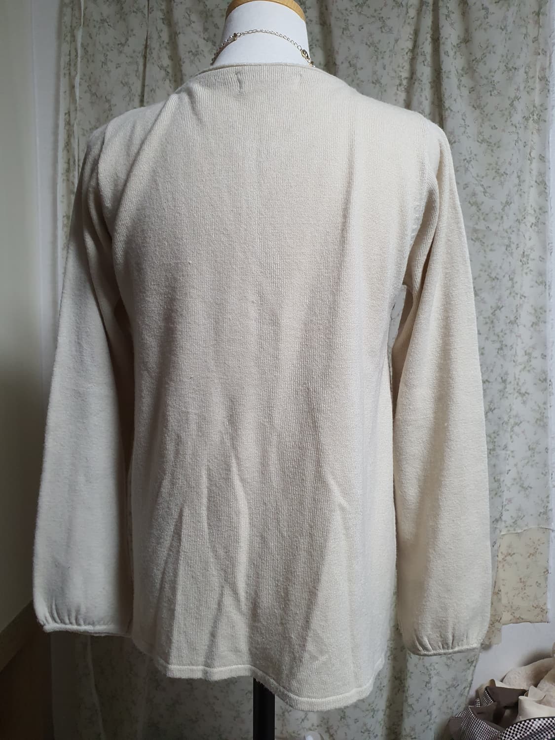 [모리걸] 아이보리 니트 가디건 상품이미지4