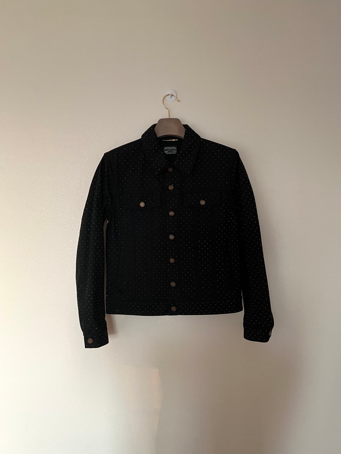 Saint Laurent Micro dot Trucker Jacket 상품이미지1
