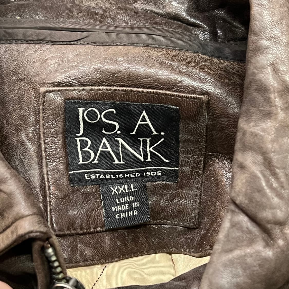  조스에이뱅크 레더 카라 자켓 y15014 상품이미지7