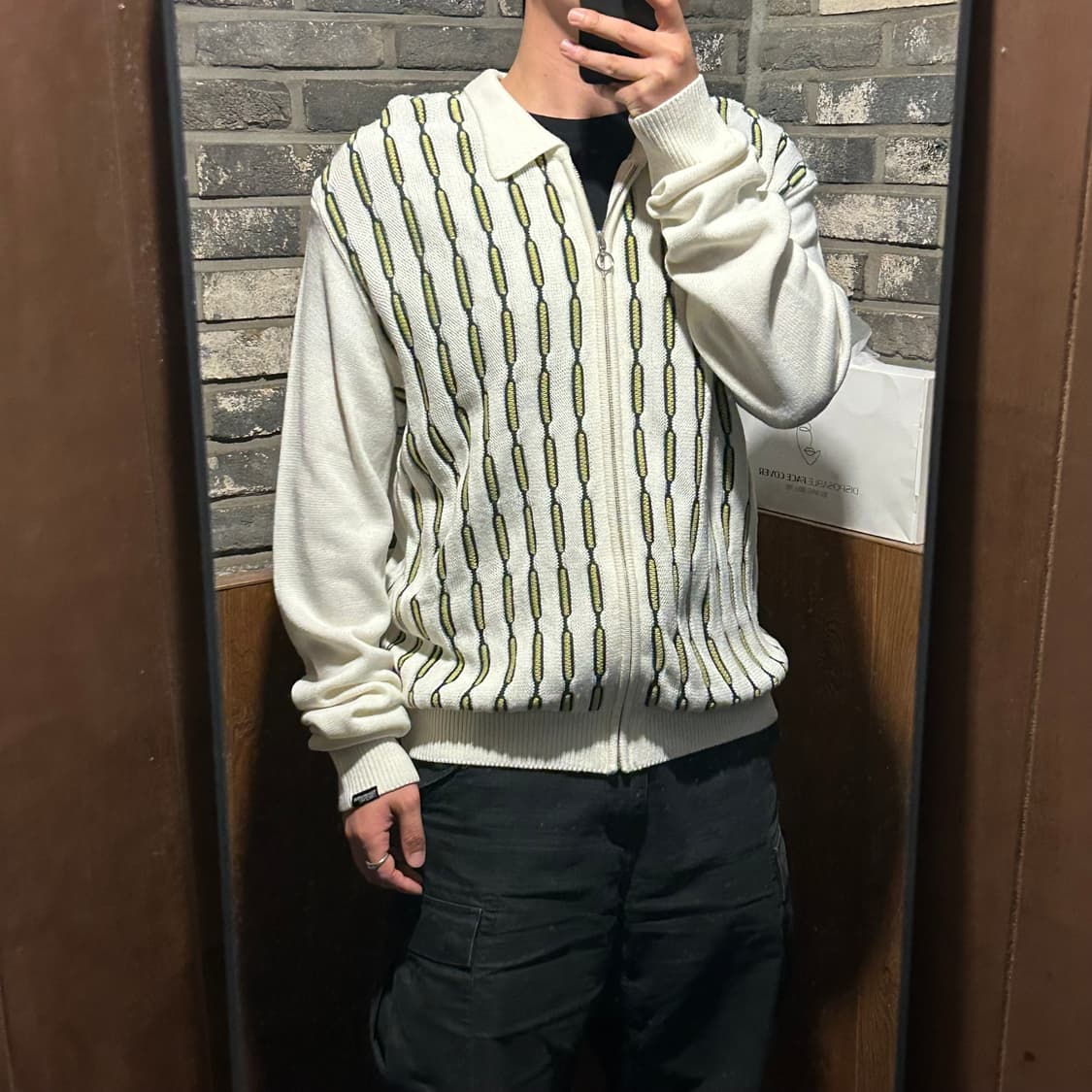 L) 디스이즈네버댓 체인 폴로 니트 집업 상품이미지9