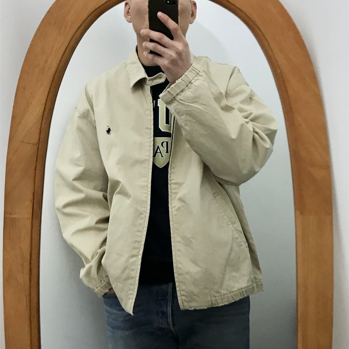 폴로랄프로렌 베이지 코튼 블루종 자켓 남성 115 빅사이즈  상품이미지9