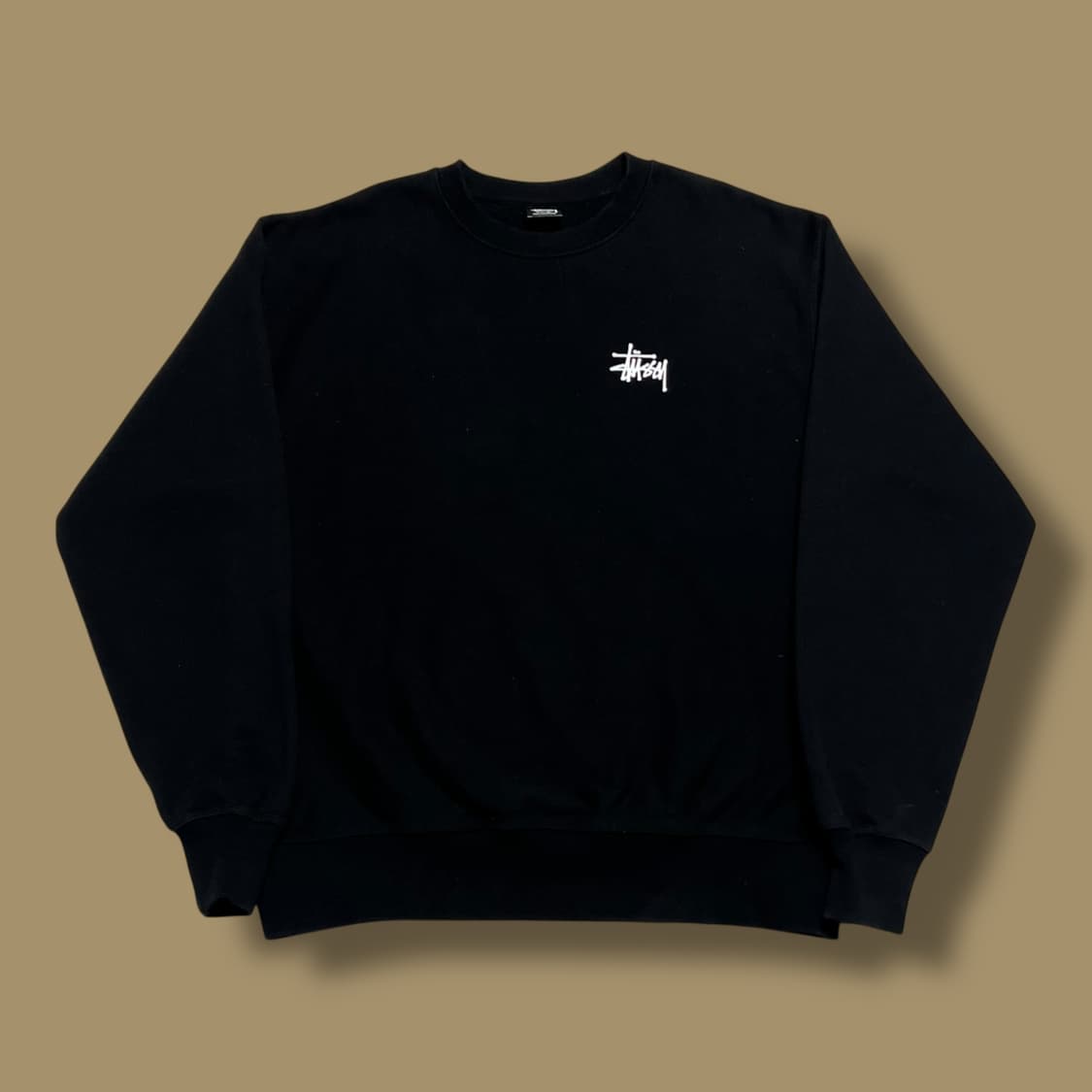 Stussy 스탁 빅로고 블랙 기모 맨투맨 상품이미지2