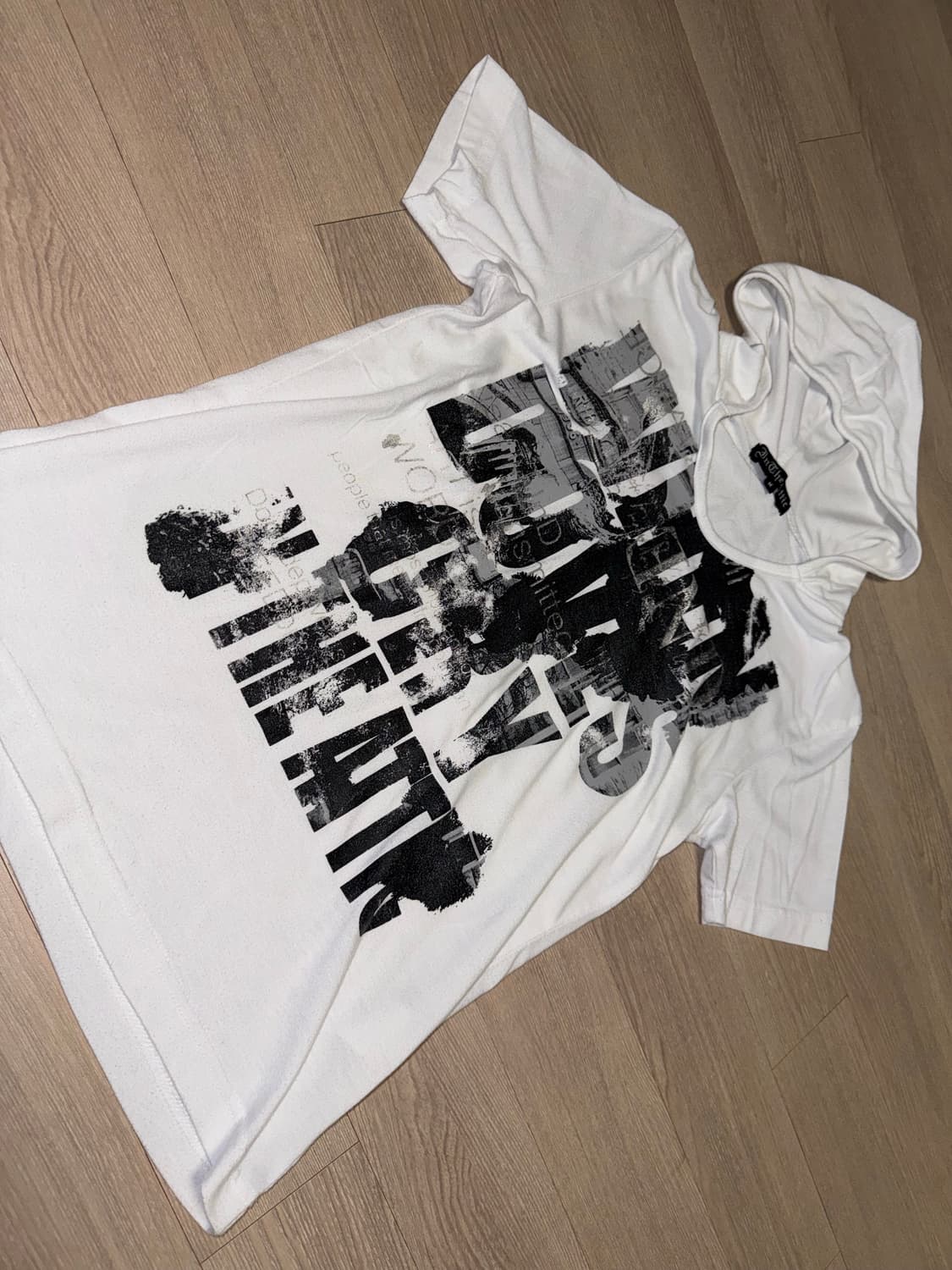 Vintage 빈티지 펑크룩 락시크 후드반소매 반팔 상품이미지2