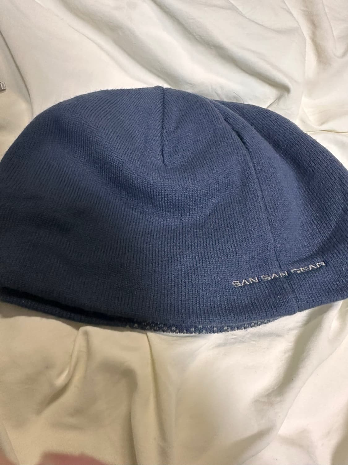 산산기어 로고 비니 네이비 23fw 상품이미지2