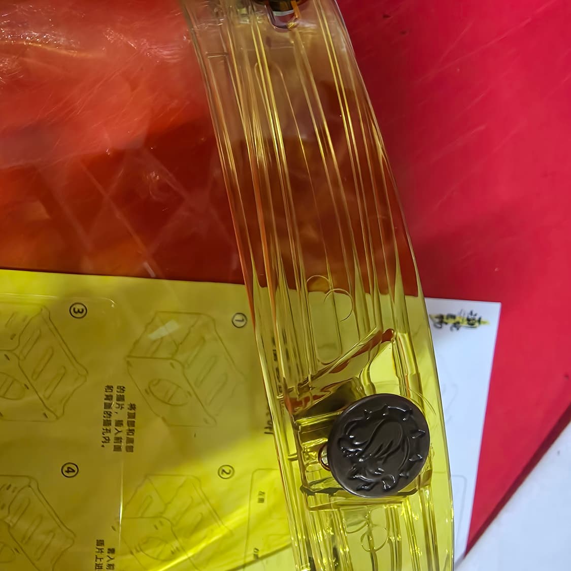 오토바이 오픈 페이스 호환 옐로우 버블쉴드 상품이미지2