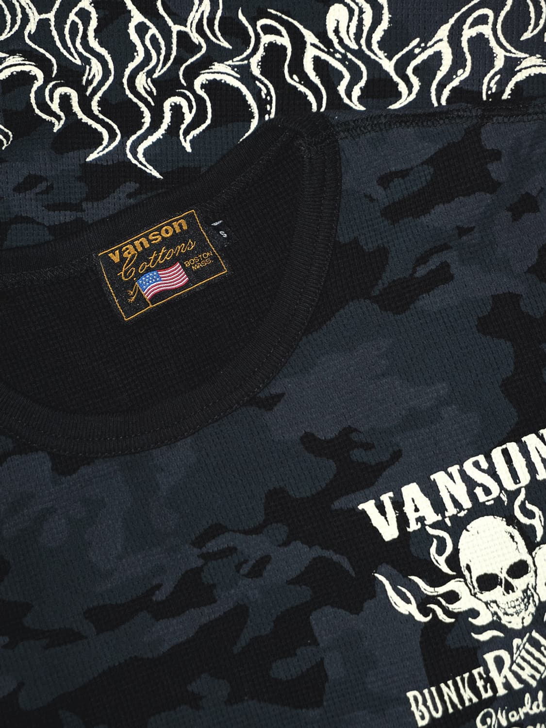 (vanson) punk skull camo t  상품이미지9