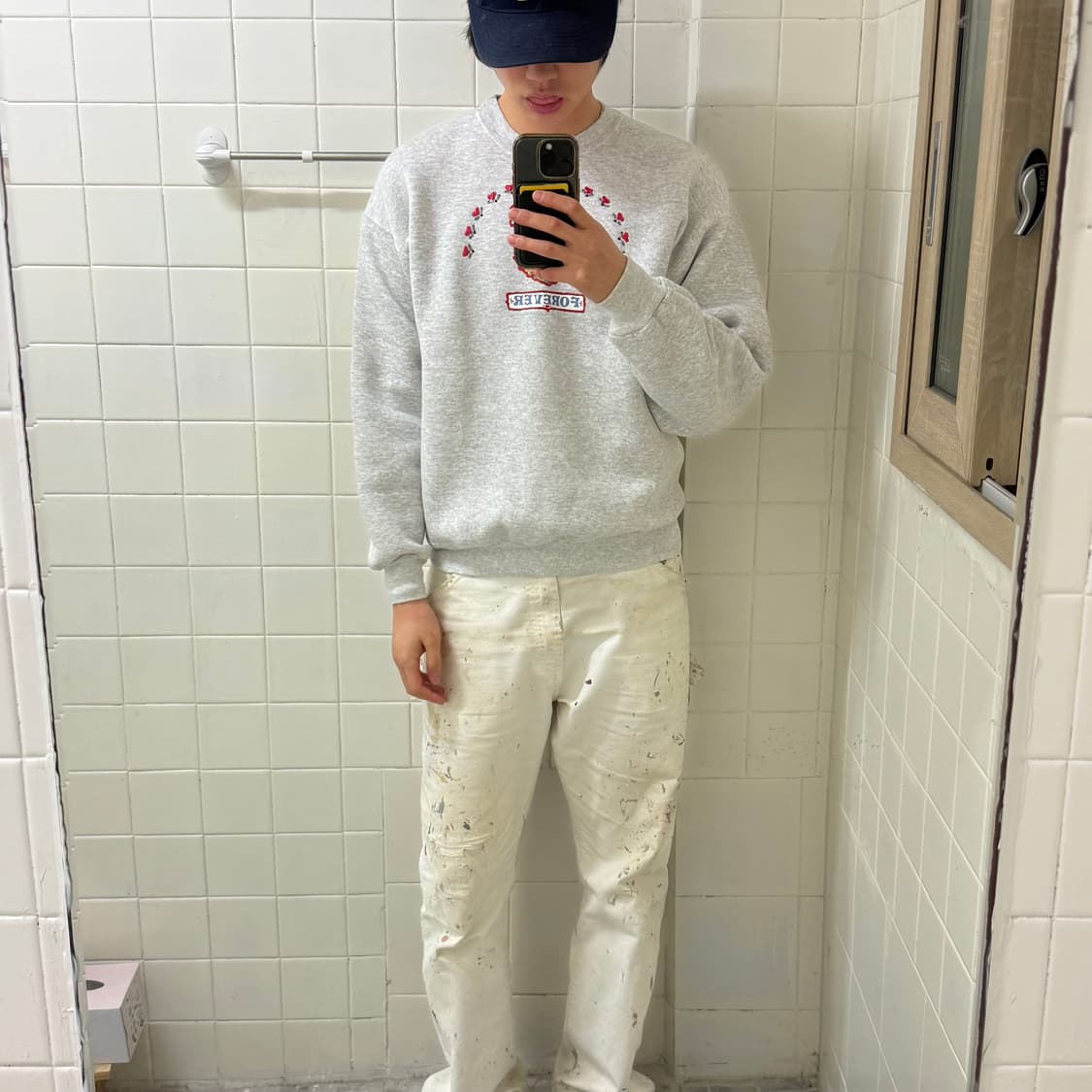 90’s hanes 퍼프프린팅 스웻셔츠 상품이미지5