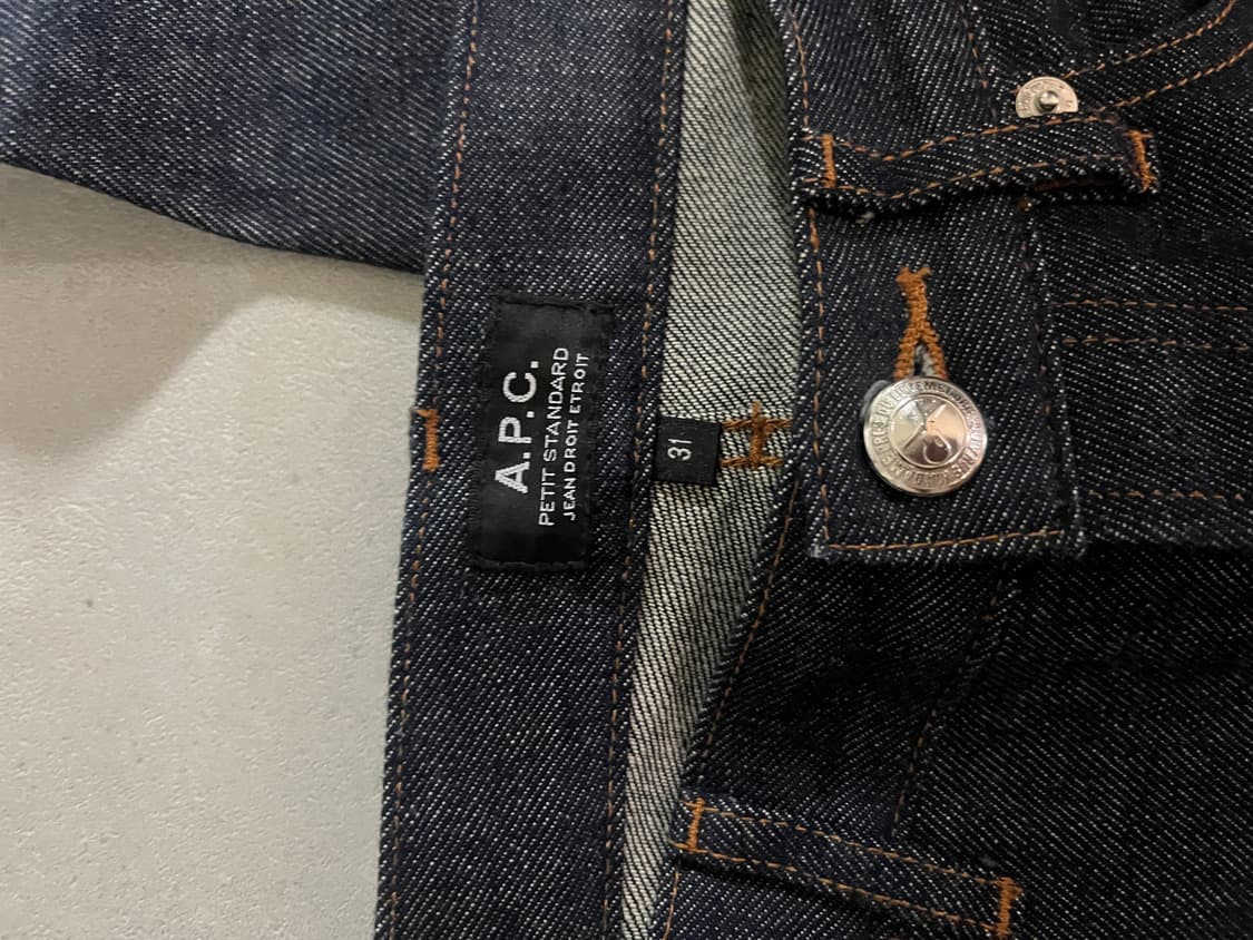 APC 쁘띠 스탠다드 셀비지 데님 31사이즈 새제품 상품이미지2