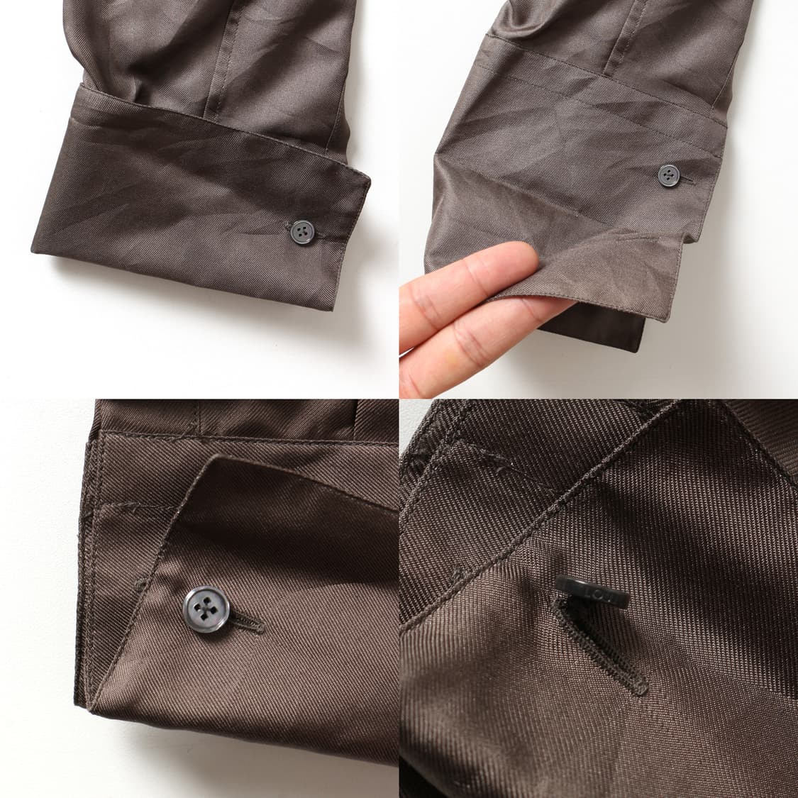 루이비통 히든버튼 실크 셔츠 상품이미지5