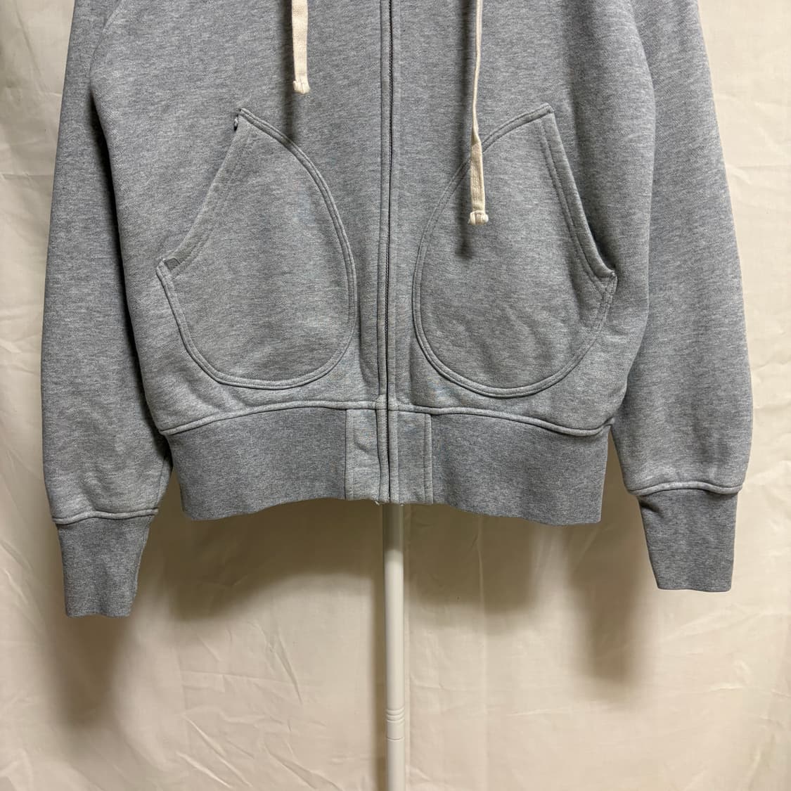 브론슨 논스탁 17.5 테리코튼 헤비 후드집업 / 그레이, 40(L) 상품이미지3