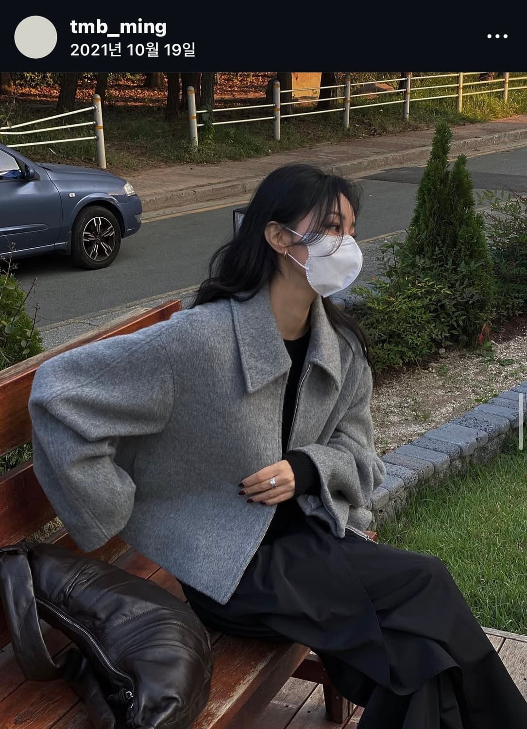 트리밍버드 트라움 숏 집업 라이트 그레이 상품이미지2