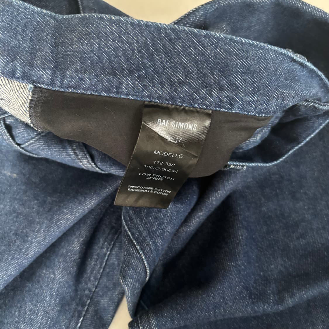 라프시몬스 low crotch 데님 상품이미지5
