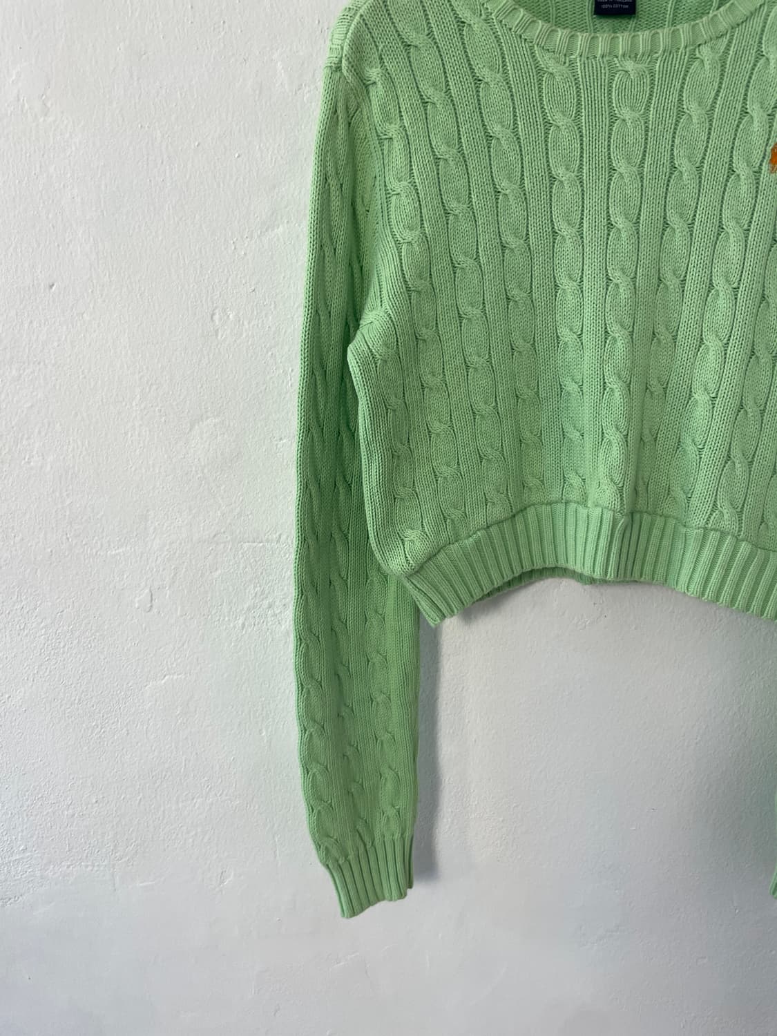 폴로 랄프로렌 케이블 크롭 니트  상품이미지3