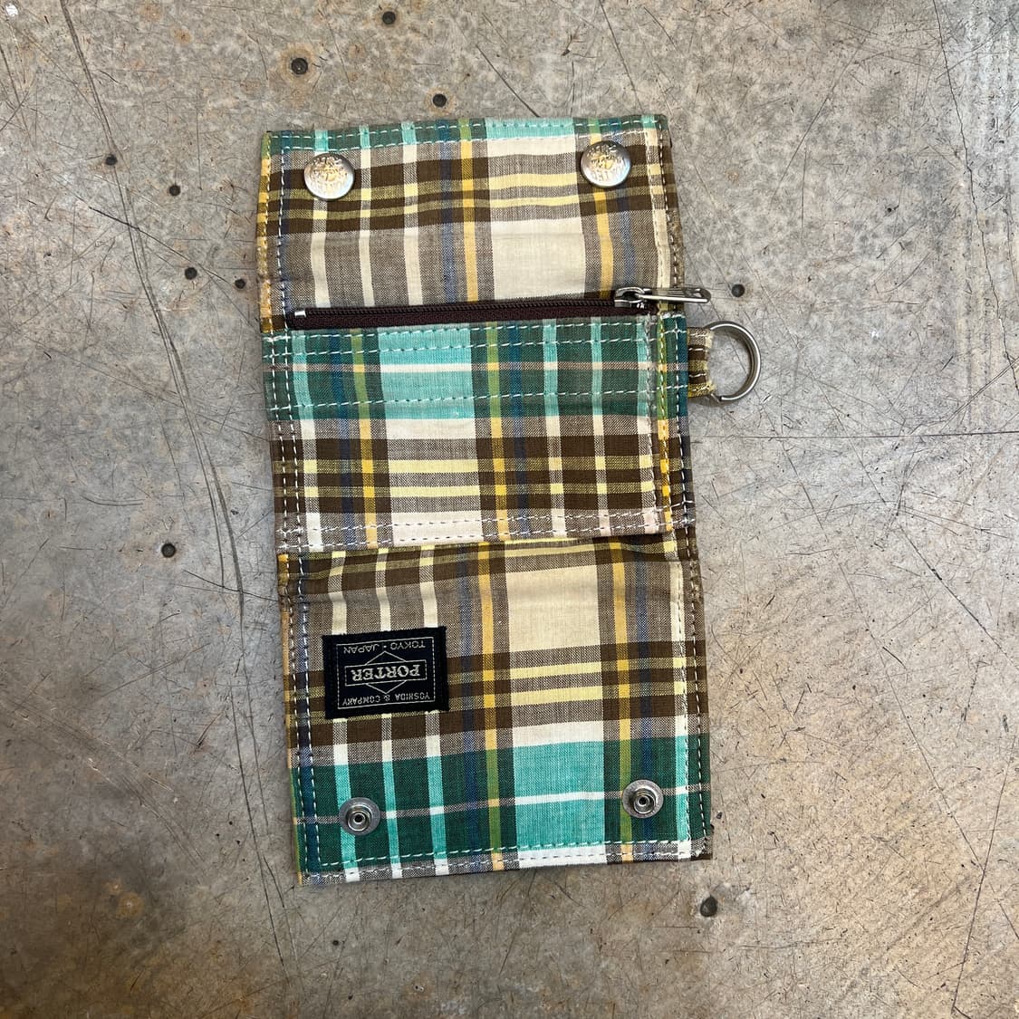 Porter x ESSENTIAL DESIGNS 체크 지갑 상품이미지6