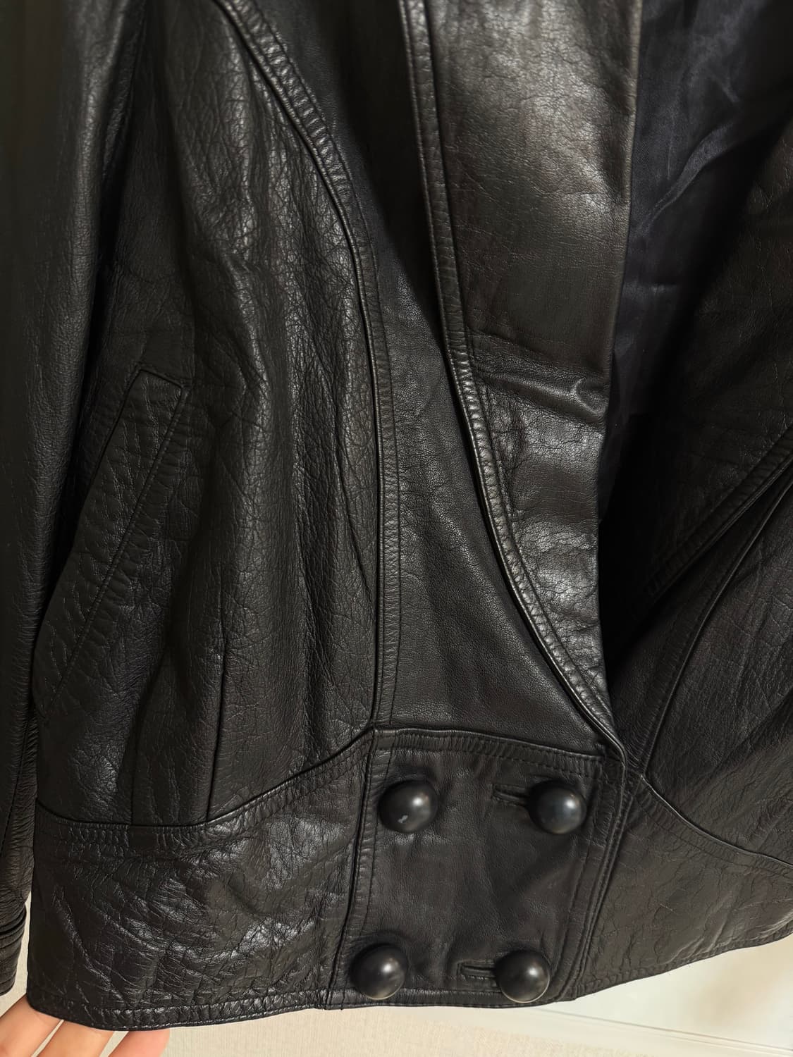 vintage leather jacket 상품이미지4