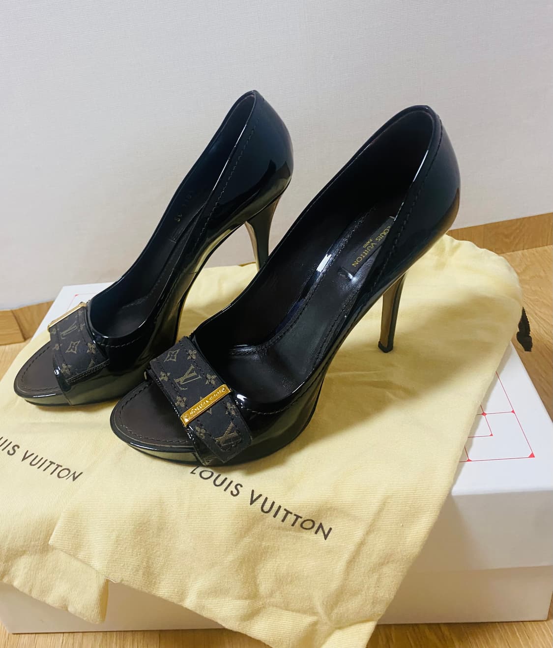 루이비통 모노그램 아이딜부치 오픈토펌프스 39.5 (250-255)  상품이미지3