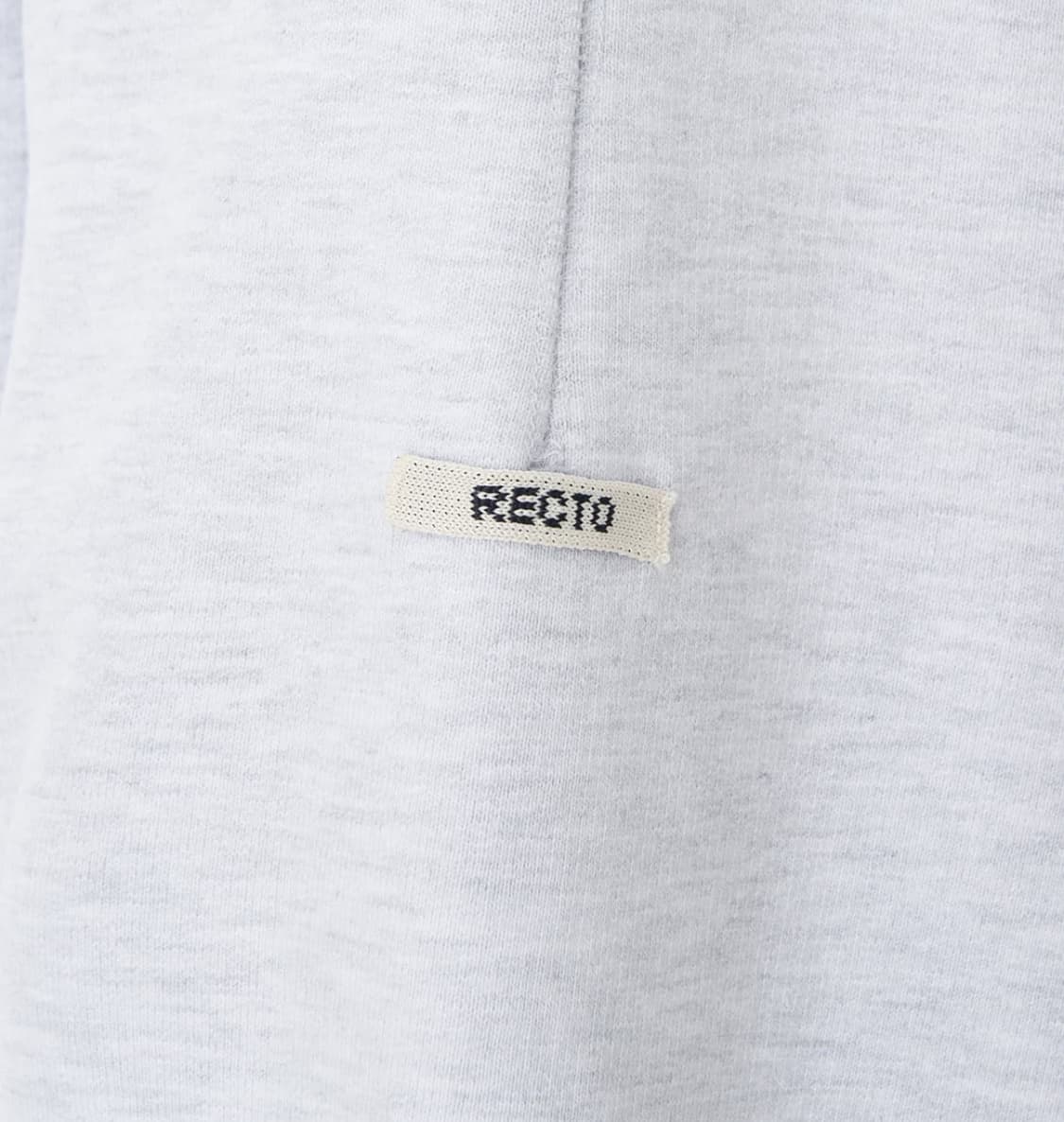 [새상품] 렉토 로우 엣지 카라 스탠드 하프 집업 반집업 맨투맨 그레이 상품이미지4