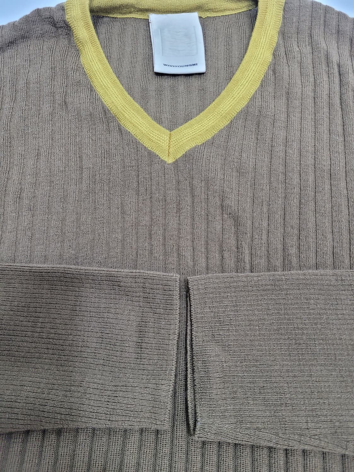 WOOYOUNGMI 우영미 모 100% 브이넥 니트 / 남 115
 상품이미지5