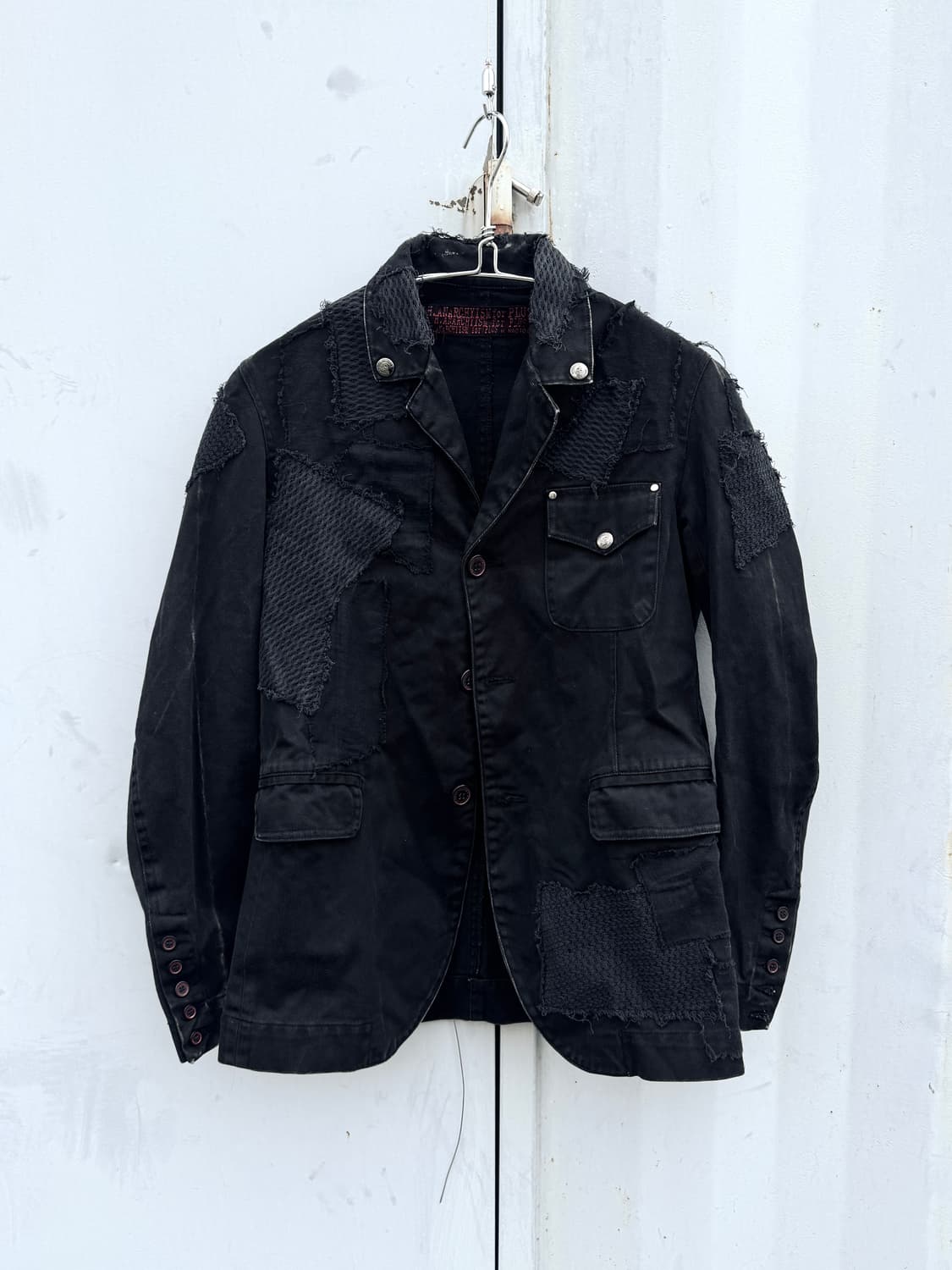 패치워크 빈티지 버튼 자켓 상품이미지1