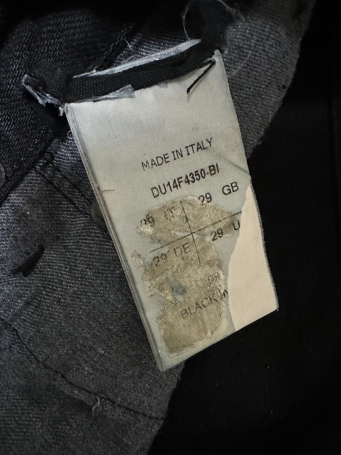 릭오웬스 디트로이트 흑청 데님 상품이미지5