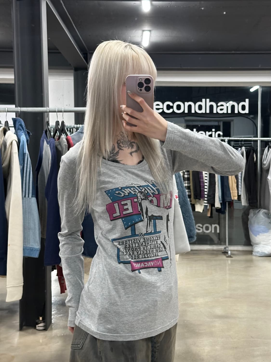 히스테릭 글래머 빈티지 그래픽 롱슬리브 상품이미지1