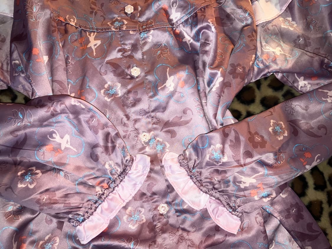 jpn 발레리나 새틴 블라우스 상품이미지3