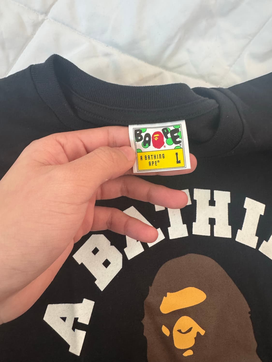 베이프 컬리지 로고 반팔 상품이미지7