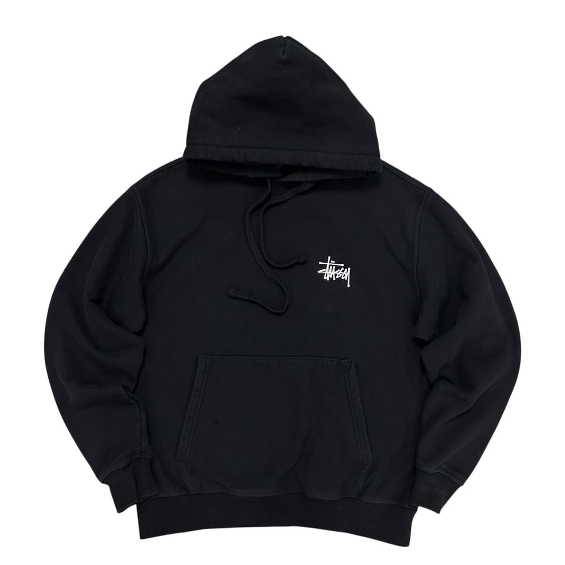 스투시 스탁로고 블랙 후드(S) 상품이미지1